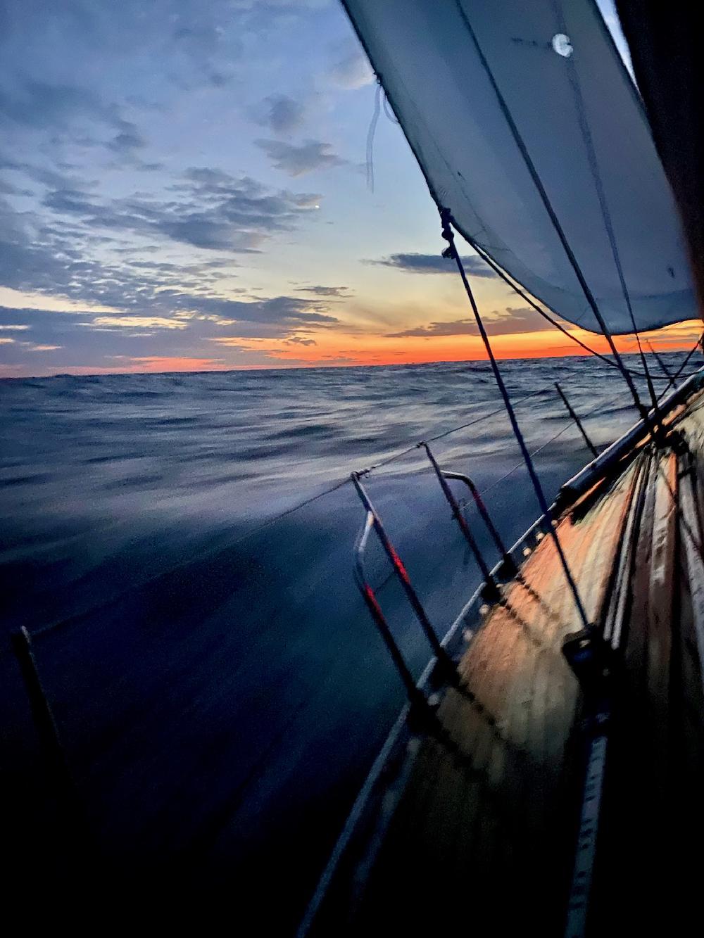 Offshore Sunset on Speck