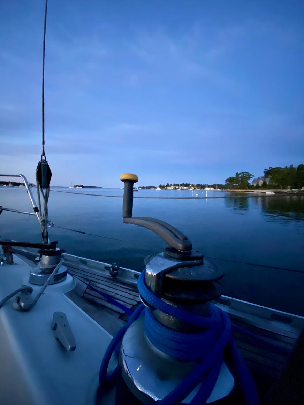 Speck at Anchor, Boothbay Harbor